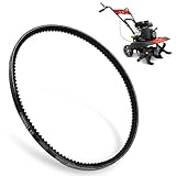 KitchenKipper 20343 Drive Belt Compatible with Earthquake 20015 Tiller Cultivator 99cc Engine 20015 25780 24734 22662 35310 35053 (12 X 728 Type 4L Tooth HA)