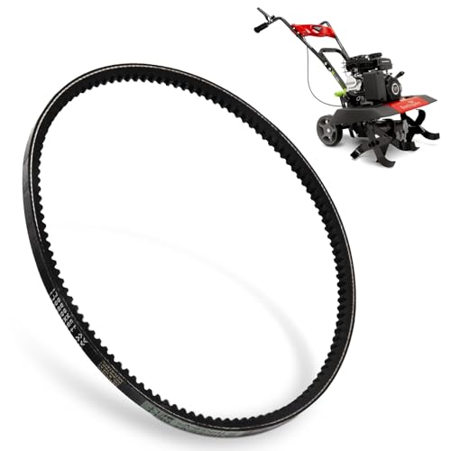 KitchenKipper 20343 Drive Belt Compatible with Earthquake 20015 Tiller Cultivator 99cc Engine 20015 25780 24734 22662 35310 35053 (12 X 728 Type 4L Tooth HA)