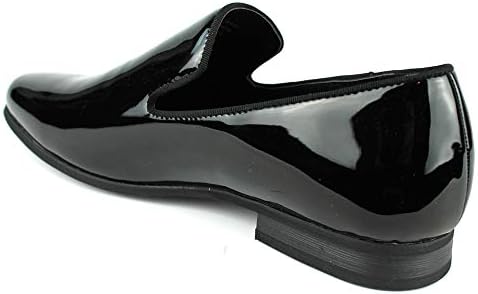 ÃZARMAN Men's Plain Patent Leather Tuxedo Slip On Dress Shoes Review | Image 2
