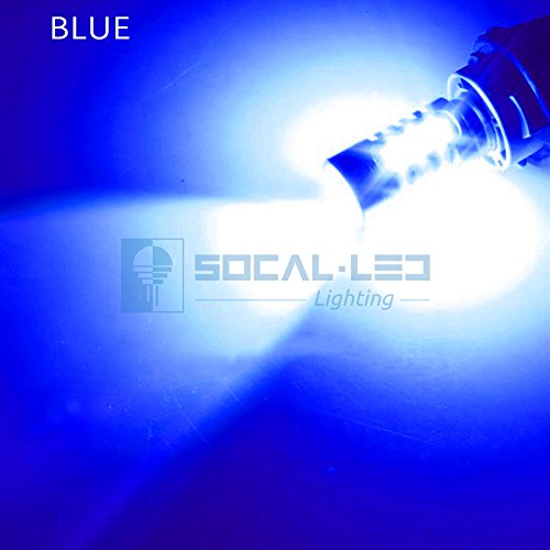 Socal-Led 2X H10 9145 Led Fog Light Bulb 15W Smd 5730 12V High Power Bright Drl Bulbs, Blue #TOP5