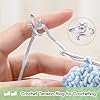 Juszok Crochet Rings for Crocheting Adjustable Crochet Tension Ring for Finger Cat Yarn Guide Ring Knitting Crochet Accessories with Box for Women 3Pcs #2
