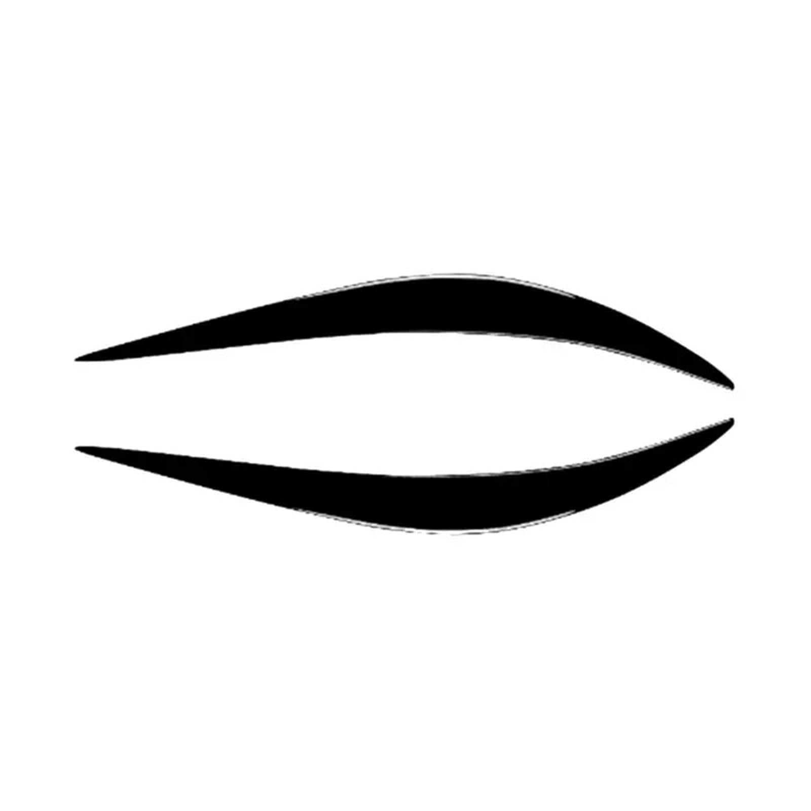 Fit for Infiniti Q50 2014-2022 Headlight Eyelid Sticker Strip Headlamp Eyebrow Trim Cover Eyebrow Cover(Black)
