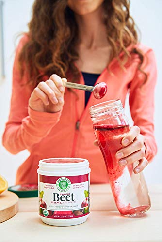 Green Foods - Organic Beet Essence Juice Powder (2 Pack) Nitric Oxide Super Food, Whole Food Antioxidant, Energy, Endurance, 5.3oz (30 Servings) Plus Stress Ball (3 Items Total) - Thumbnail 5