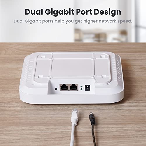 Ueevii Uap66 Wifi 6 Access Point 2.4G&5.8G Wireless Ceiling Ap&Gigabit Hardware Controller #TOP5