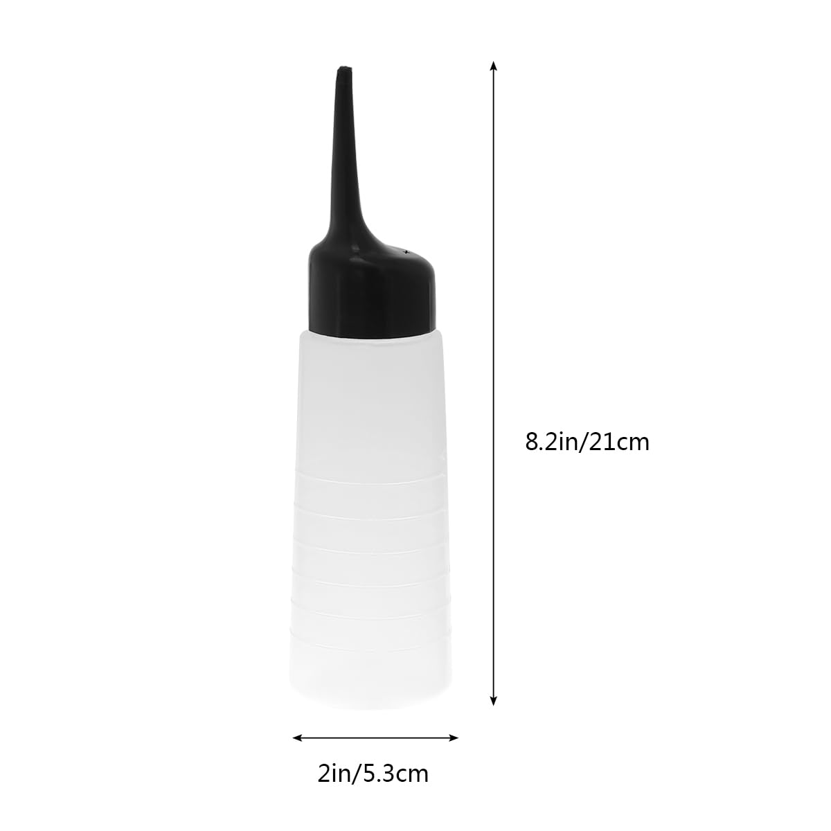 HEALLILY Empty Applicator Bottle Hair Dye Bottle with Black Slant Tip for Applying Hair Color