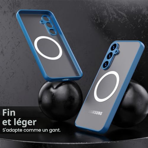 WATACHE Coque de Protection Antichoc Robuste pour Samsung Galaxy S25 FE 5G 2025(Bleu) – vue 6