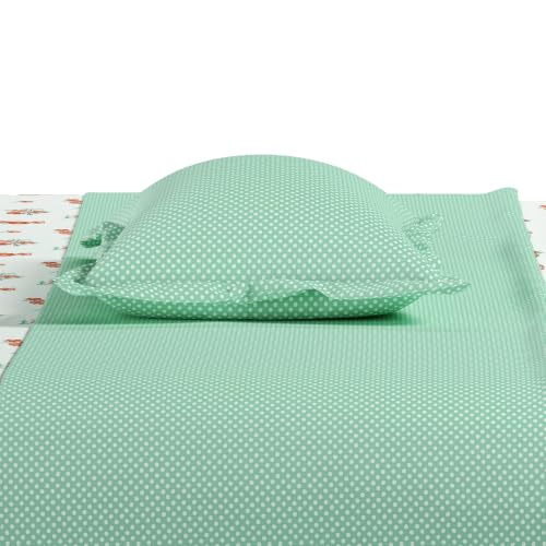 Image of Mytrident Bedsheet for Double Bed Queen Size |90 Inches x 100 Inches | Little Bloom Green