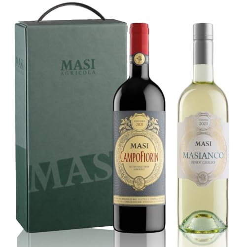 MASI | BOX VENDEMMIA | CAMPOFIORIN 2021 Rosso Verona IGT | MASIANCO 2023 Pinot Grigio delle Venezie DOC | 2 bottiglie da 750 ml