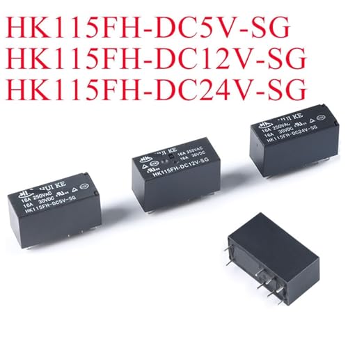Relé HK115FH de 8 pines con convertidor de potencia DC 24V 2