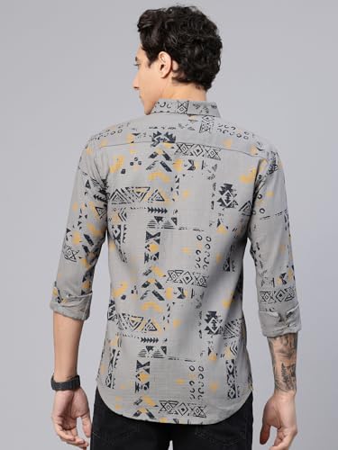 Image of Majestic Man Pure Cotton Printed Trendy & Comfortable Casual Shirt