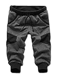 ZXZY Mens Casual Sport Short Baggy Pants with Pockets for Training Jogger Dance