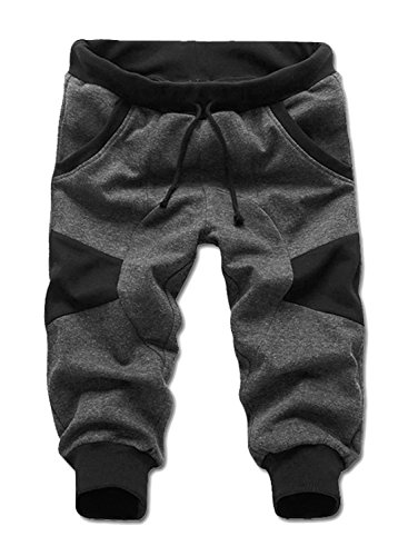 ZXZY Mens Casual Sport Short Baggy Pants with Pockets for Training Jogger Dance
