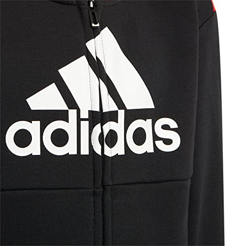 Survêtement mixte bébé adidas LK Logo FL Set en coton noir - 6