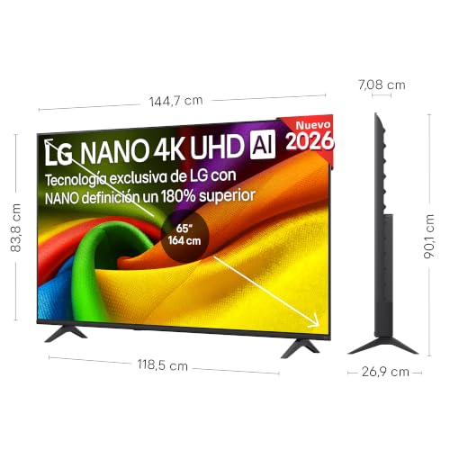 TV LG Nanocell 65NU900B6LA 65 4K UltraHD 60Hz Smart TV WebOS HDR10 Pro Antireflet - vue 3