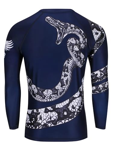 Raven Fightwear Men's Constrictor Black IBJJF Approved Rash Guard