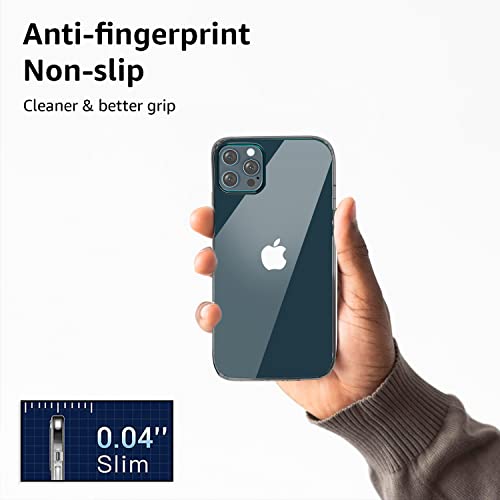 Image of amazon basics Ultra Hybrid Clear Camera Protection Back Cover Case For Iphone 12 Pro Max-(Polycarbonate|Transparent)