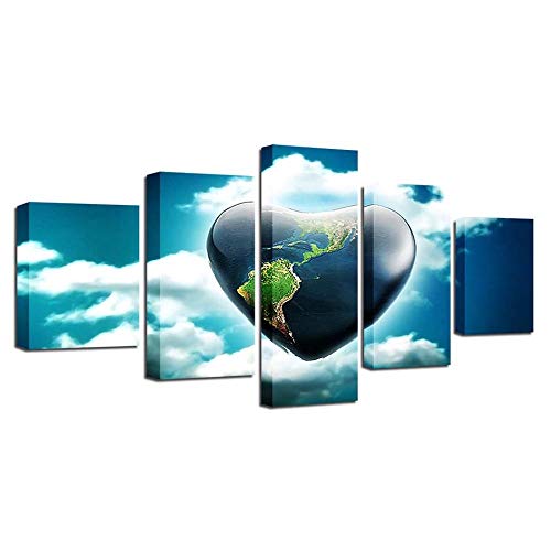 Cœur du ciel tableau mural poétique pour instaurer une ambiance sereine et apaisante