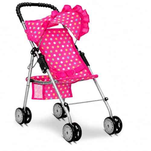 Foldable Toy Stroller with Canopy