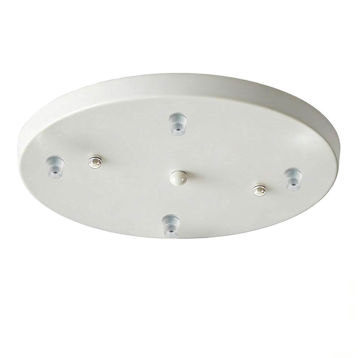 Lampenbaldachin Weiß Runde 40cm 4-Loch Deckenrosette für Lampen