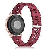 Lace silicone Band 20mm Compatible for Samsung Galaxy Watch 4 40mm 44mm/Watch 3 41mm/Active 2 Watch...
