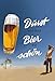 Produktbild Blechschild Durst wird durch Bier erst schön Metallschild Deko 20x30 tin sign