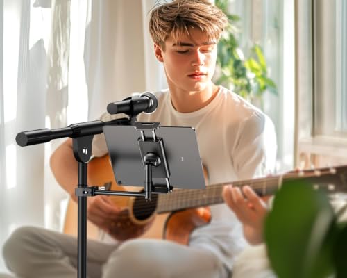 elitehood Support Tablette Pied de Micro en Aluminium, Pivotant à 360° – vue 8