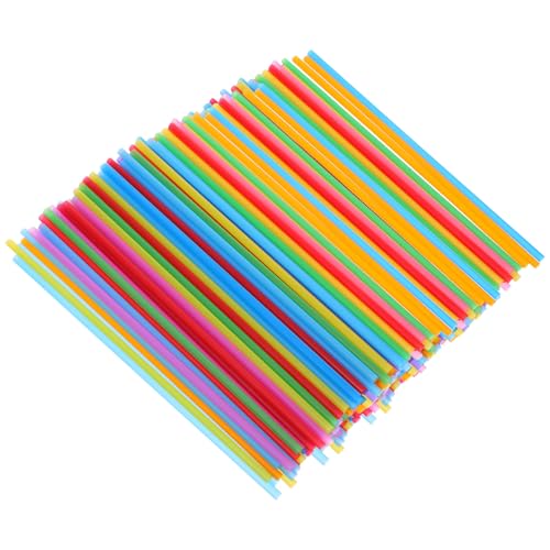 600 pitillos plásticos desechables de colores variados