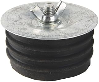 Rubber Test Plug With Metal Plate and Wing Nut 1-1/2