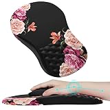 iLeadon Ergonomic Mouse Pad Wrist Support with Massage Design, Wrist Rest Pain Relief Mousepad with