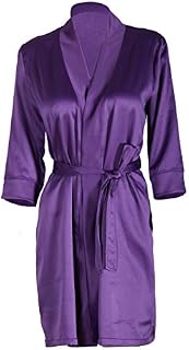 Godsen Women's Plus Size Comfort Cotton Sleepwear Bathrobe (4XL, GTW1023-Purple)