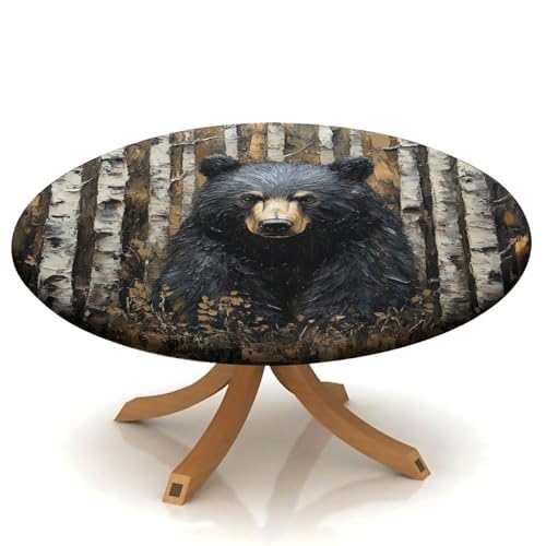 DZASDIYM Table Cloths Round, Pastel Ombre Sparkle Pattern Printed on