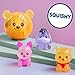Disney Winnie the Pooh Bear-y Squishy Figures 3-Pack, Soft Squishy Combo Toy Set, Sweet & Sparkly, for Collectors, Kids & Fans by Just Play