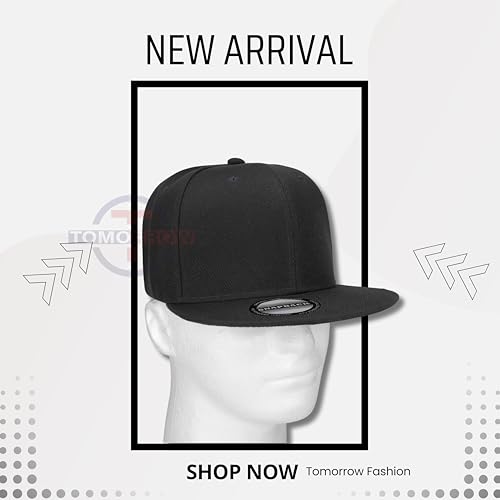 Image of Tomorrow Fashion Hip Hop Cap Snapback Cap Base Ball Hat Summer Flat Brim Hat Street Wear