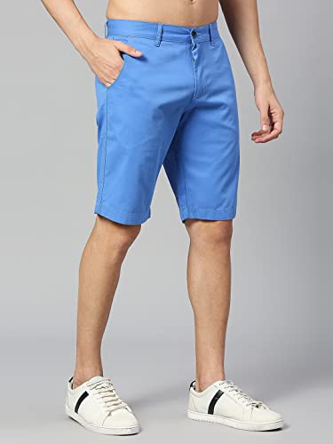 Image of Thomas Scott Men's | 100% Cotton | Solid | Above Knee | Button Closure | Chino | Casual Shorts for Men