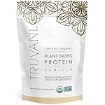 Truvani Vegan Pea Protein Powder | Vanilla | 20g Organic Plant Based Protein | 18 Servings | Keto | Gluten & Dairy Free | Low Carb | No Added Sugar