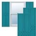 Ekena Millwork TFP001CP18X071AN True Fit PVC Cedar Park Fixed Mount Shutters, 18"W x 71"H, Antigua