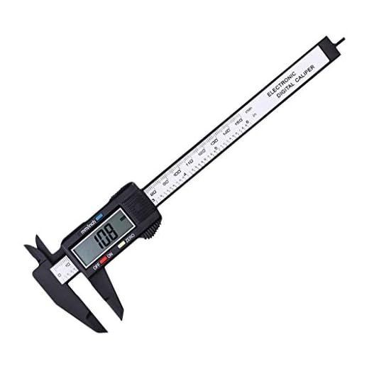 Elektronisk mätare Vernier bromsok 150 mm/6 tum plast digital skjutmått LCD digital elektronisk linjal kolfiber mätare mikrometer mätverktyg