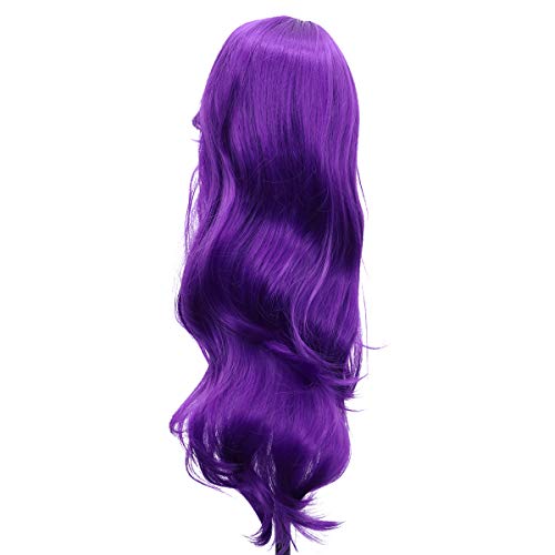 Lurrose 1 peça peruca cosplay peruca de cabelo longo encaracolado peruca de aparência natural frisad