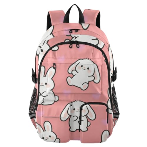 Mochilas de viaje con conejo animado que evitan la sobrecarga de equipaje