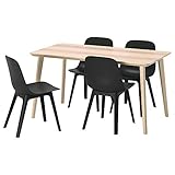 lisbonne que faire Marque : Ikea Ikea Odger/Lisabo Table et 4 chaises 140 x 78 cm Placage frêne/anthracite