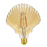 Ampoule en forme de coquille - peut être suspendue ou placée dans la base de la lampe e27, adaptée à la décoration à diverses occasions, telles que mariage, anniversaire, , bureau de chambre, etc., ampoule de fête