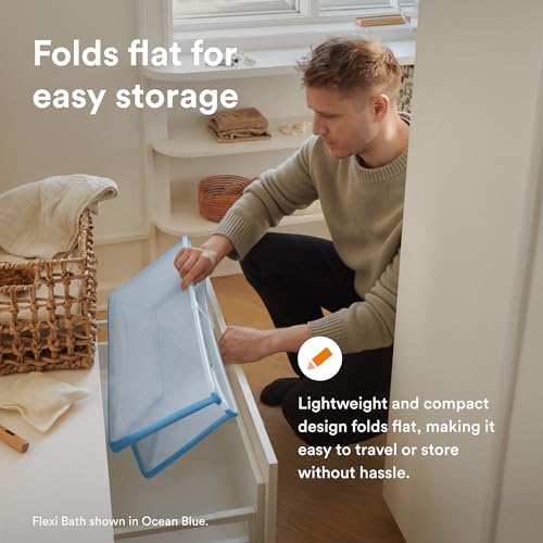 Stokke Flexi Bath, Lavender - 64 x 24 x 34 cm - Foldable Baby Bath for Newborns & Babies - Lightweight, Durable & Easy to Store - Convenient to Use at Home or When Traveling - Image 3