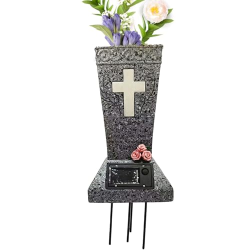 Récipient de fleurs pour tombe et décoration de cour ou parc mémorial 33 cm - 2