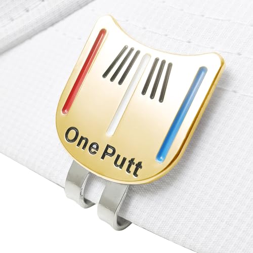 Orrdiffi Magnetischer Golfball-Marker mit Hutclip Golf Putting Alignment Tool Golfballmarker mit Magnetischem Hutclip Präzises Ausrichtungswerkzeug für Putting Training mit Aufbewahrungsbox