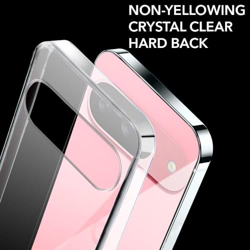 Image of DIZORO Compatible with Google Pixel 9 /9 Pro Back Cover Case Clear,[ Anti Yellow ][Military Grade Protection] Hard PC Back Cover Transparent