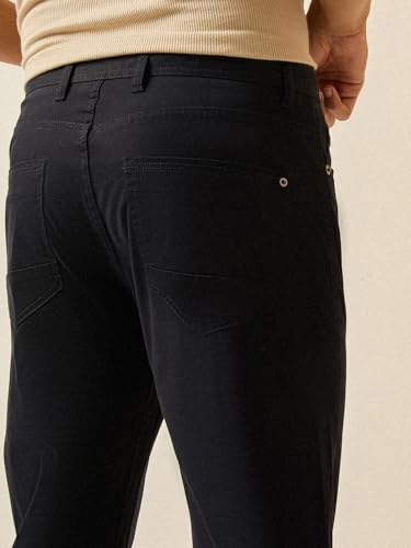 Image of THE BEAR HOUSE Men's Cotton Slim Fit Chinos