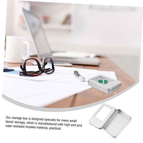 Caja metálica Artibetter 10 pcs para USB con ventana miniatura 4