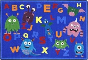 Joycarpets 1879C Rectangular Monster Mash Rug - 5 Ft. 4 in. x 7 Ft. 8 in.