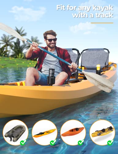 Yakhacker Multi-Functional Kayak Cup Holder, Bottle Holder, Phone Holder,Drink Holder, Fishing Tool, Large Capacity, Kayak Track Mount Install, Kayak Track Accessories #TOP5