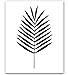 Palm Leaf Art, Palm Leaf Print, Black and White Palm, Palm Leaf Art, Tropical Decor, Tropical Art, Tropical Leaf Print, Minimalist Leaf Art, Palm leaf Art, Black Palm, Tropical Art Print, 8x10